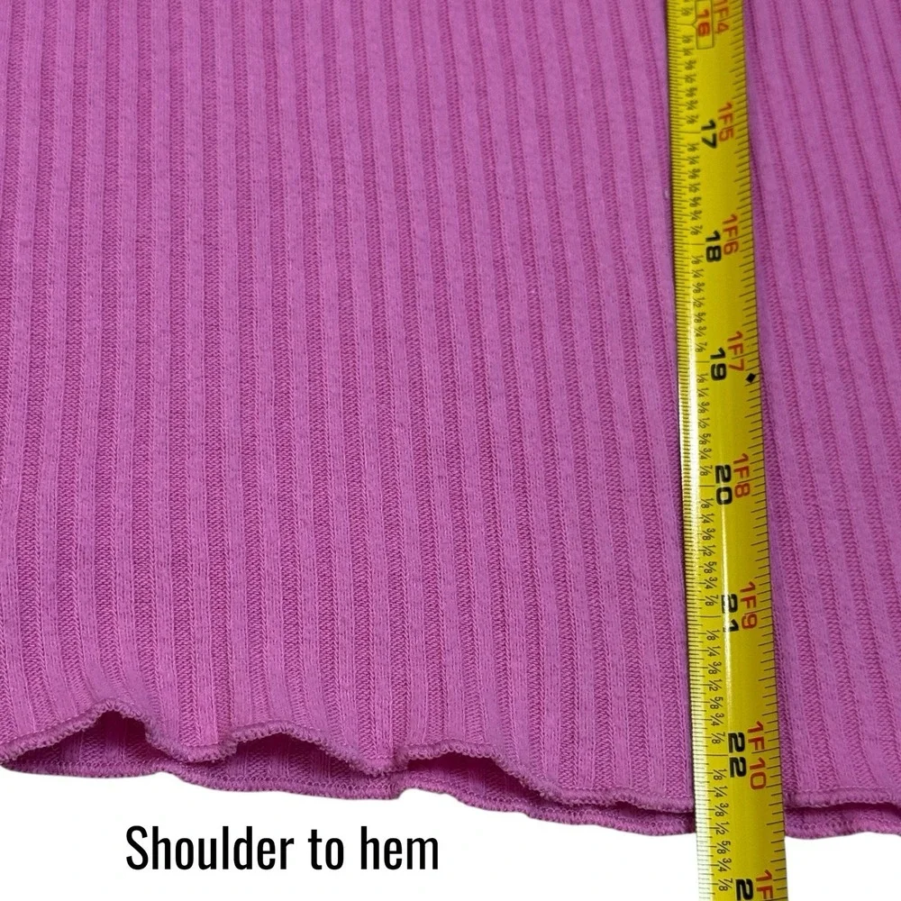 PJ Salvage Pink Ribbed Tank Top Capsule Lounge Sleep‎ Intimates Cozy S